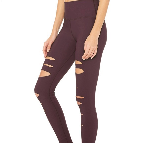 NWOT-Alo yoga warrior high waisted leggings - Picture 5 of 6